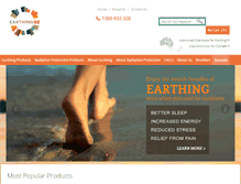 Tablet Screenshot of earthingoz.com.au